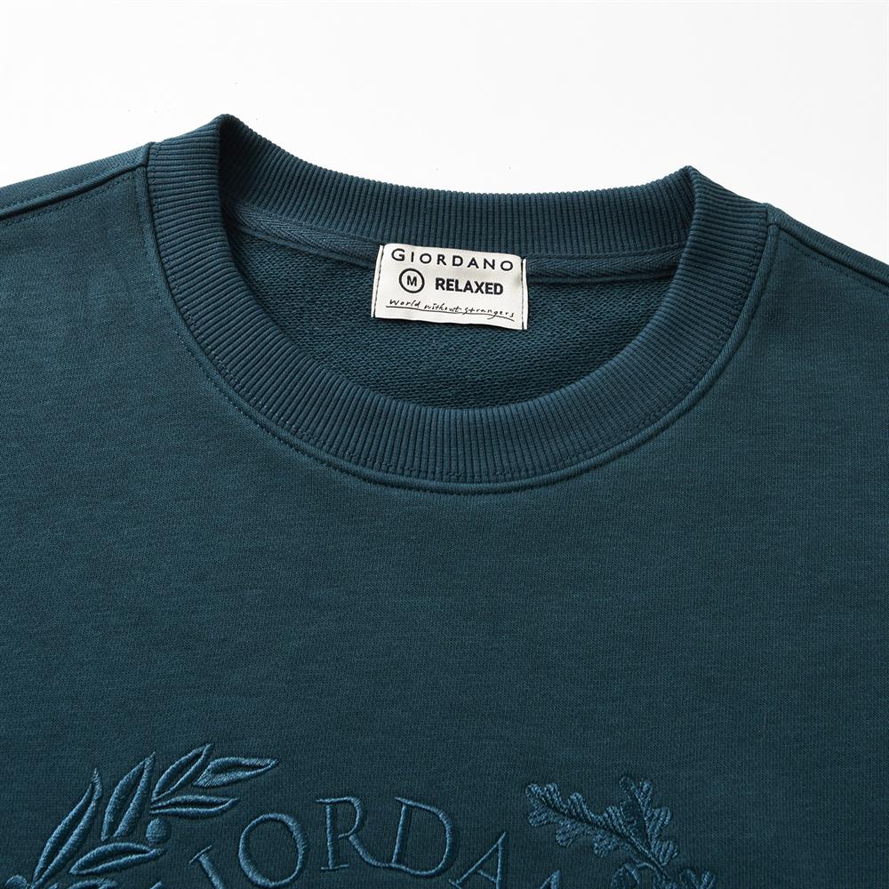 Men’S Relaxed French Terry Crew Neck Graphic Sweatshirt