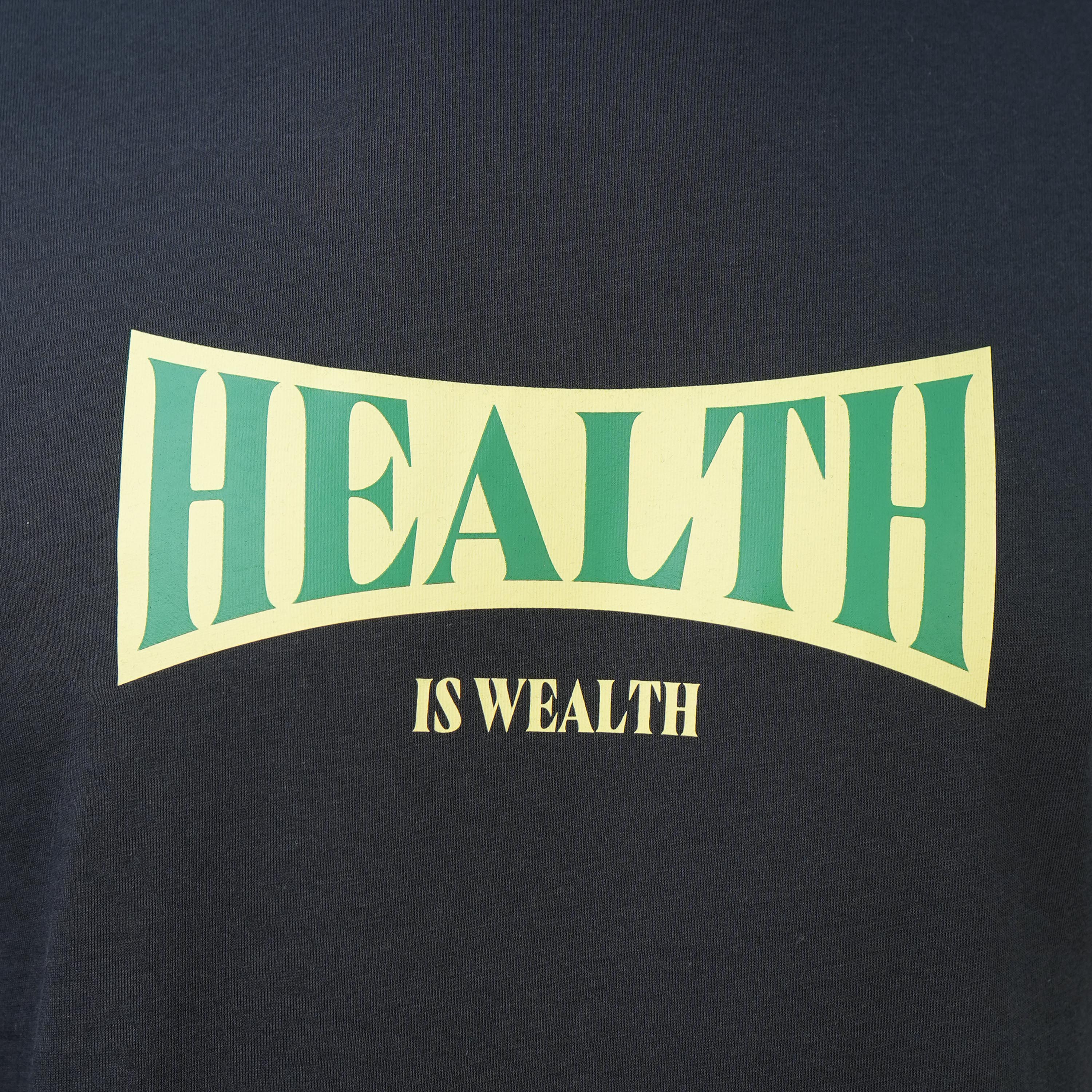 تي شيرت رجالي من القطن بقصة ضيقة ومطبوع عليه رسالة