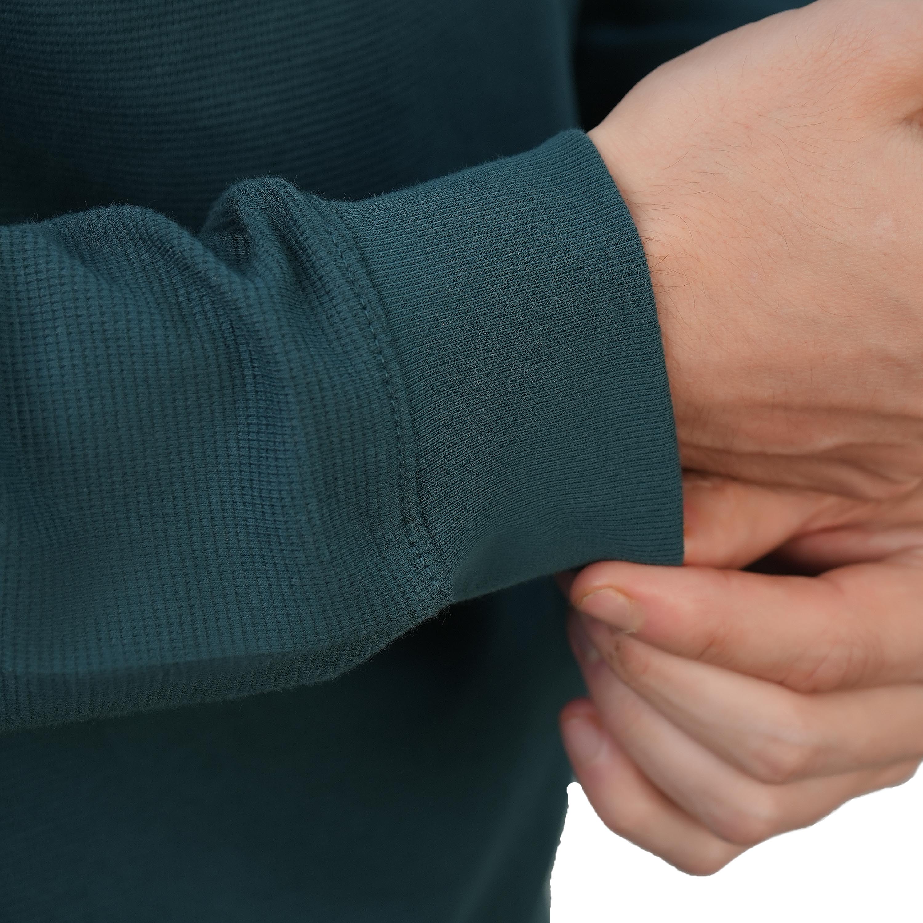 Men's Long Sleeve Stretch Waffle Henley Tee