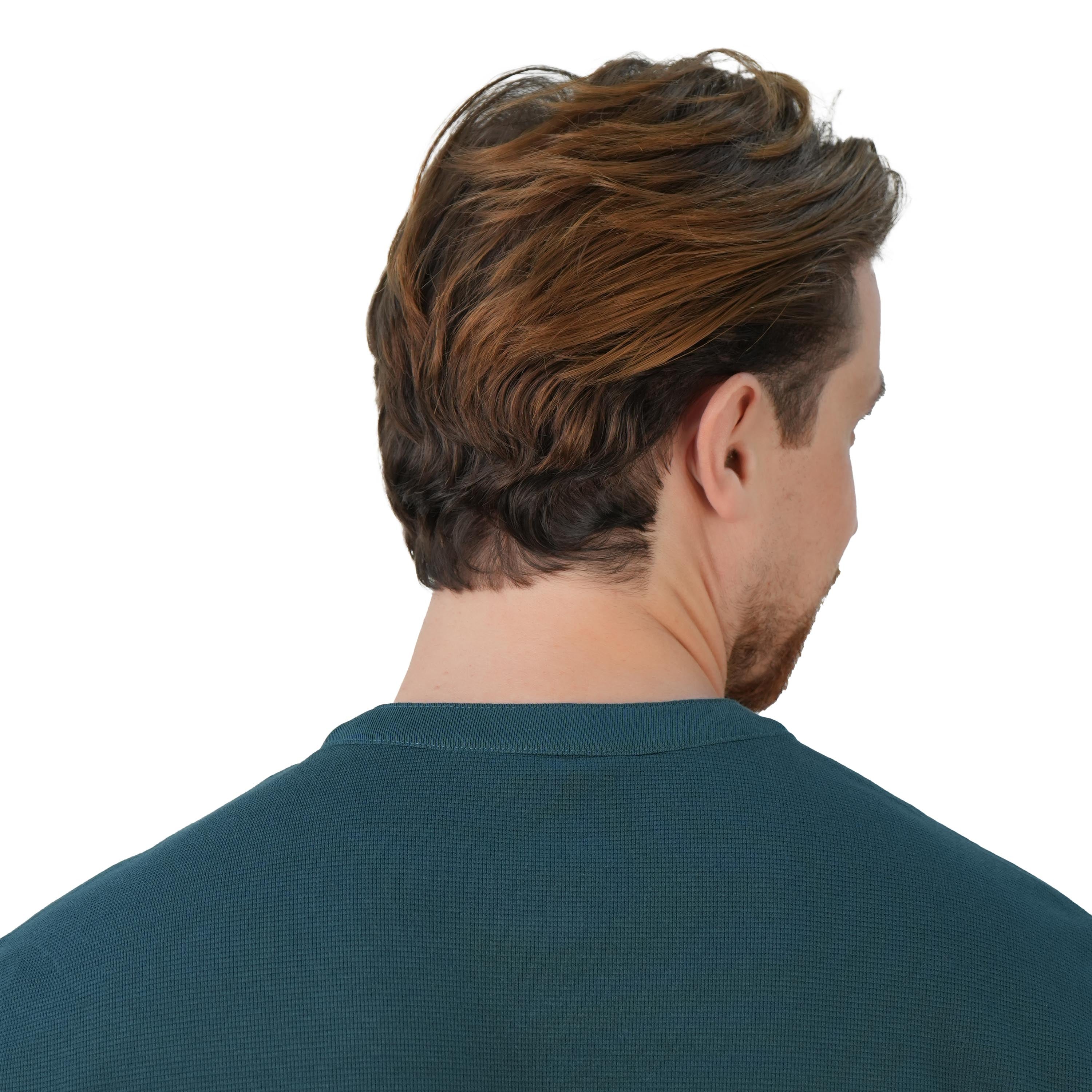 Men's Long Sleeve Stretch Waffle Henley Tee