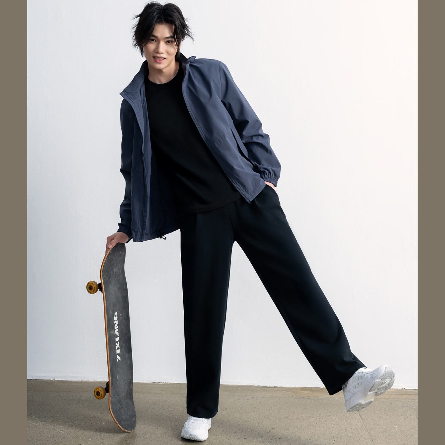 جاكيت سورونا للرجال مقاوم للرياح - سحاب كامل من البوليستر وخفيف الوزن