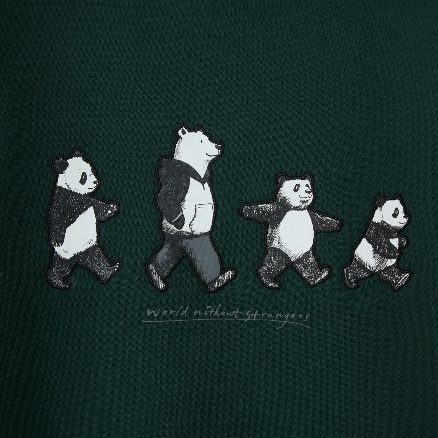 CTN/PLYSTR FRNCH TRY CRW NCK LS RLX PRNT  PRNT PLV