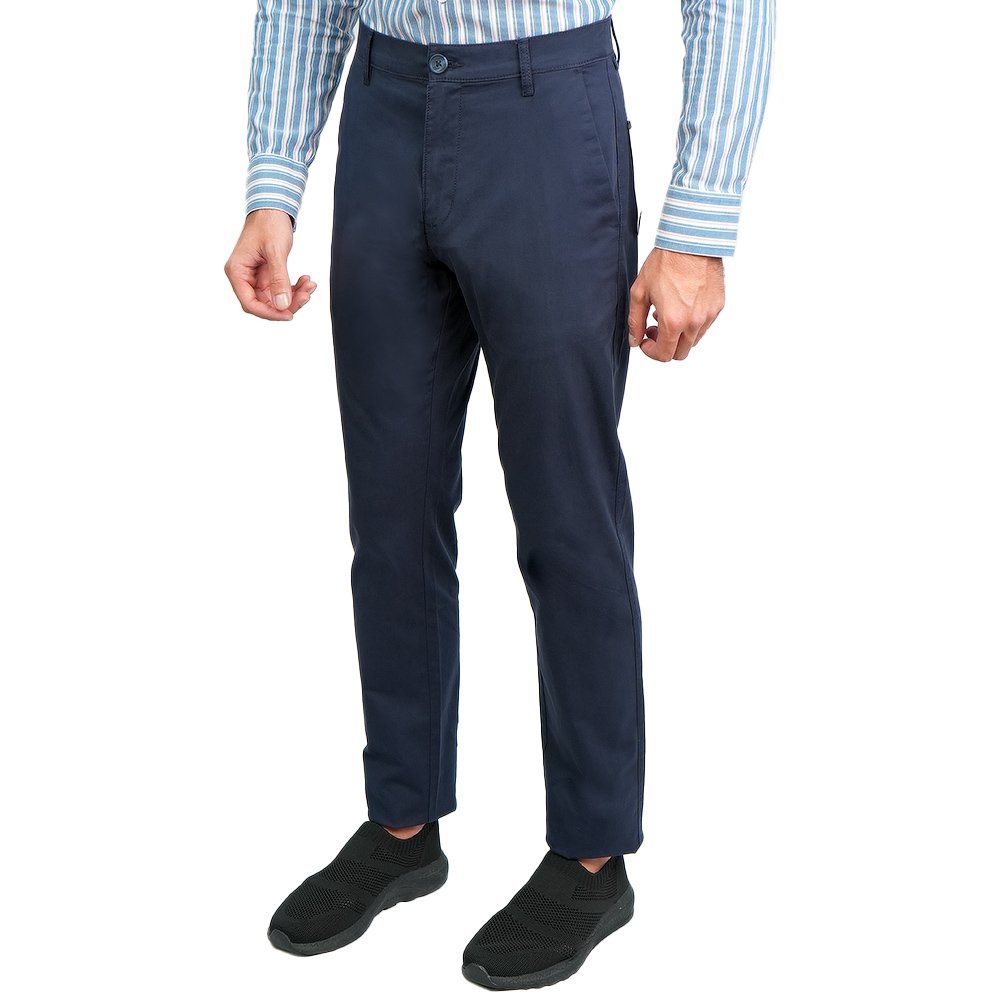 Men's Twill Low Rise Slim Taper Khaki Pant