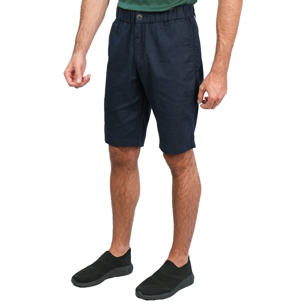Men's Slim Linen Cotton Bermuda Shorts