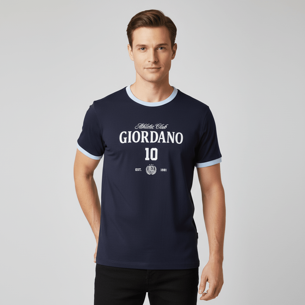 Men's Crew Neck Print Tee