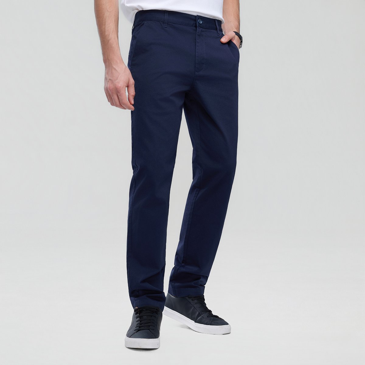 Men’s Slim Taper Stretch Cotton Khaki Pants