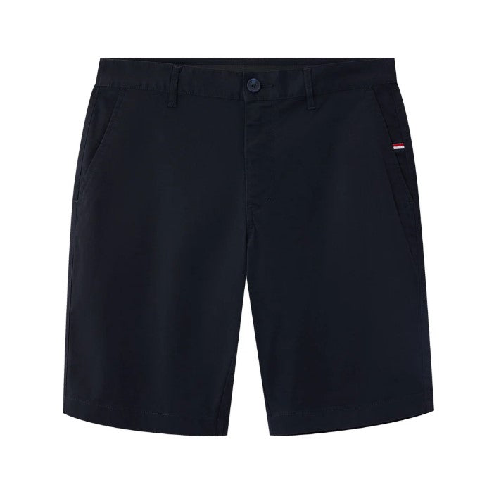 Man's Shorts Cotton/Spindex Twill Low Rise Slim Triple Bermuda