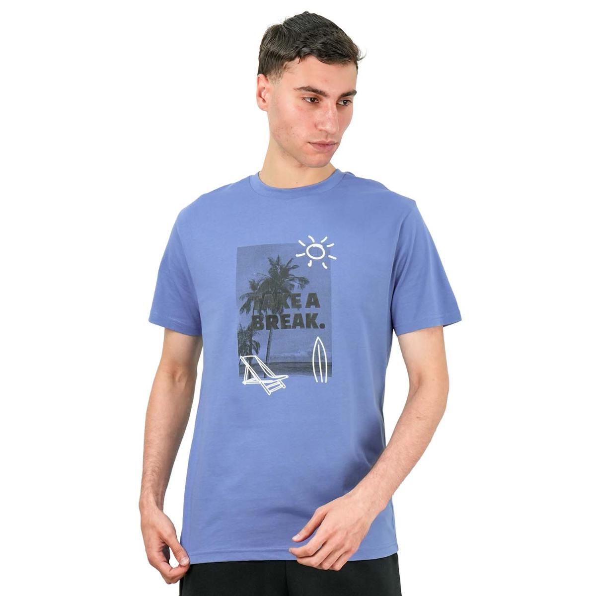 تي شيرت رجالي من القطن الجيرسي المطبوع