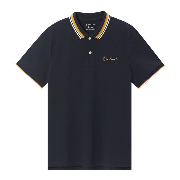 Men's Classic Slim Fit Polo with Signature Embroidery