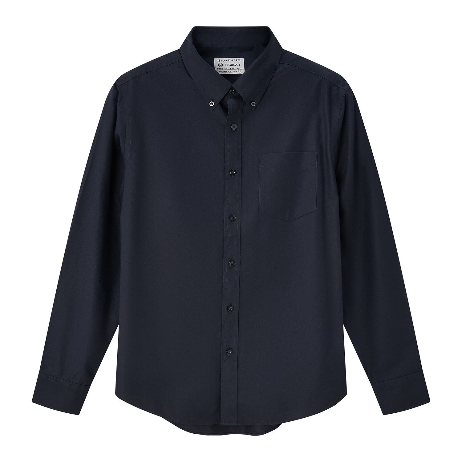 Men's Wrinkle-Free Cotton Oxford Long Sleeve Shirt