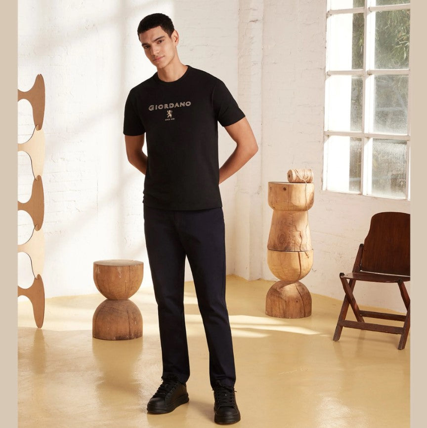 Cotton/Spandex Twill Mid Rise Regular Triple 2.0   Khaki