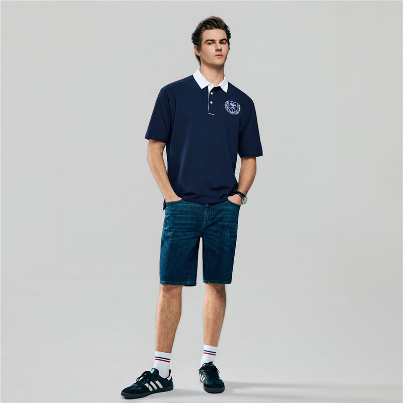 Men's Relax Fit Bold Polo With Embroidery