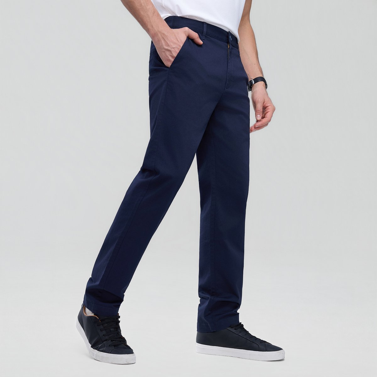 Men’s Slim Taper Stretch Cotton Khaki Pants
