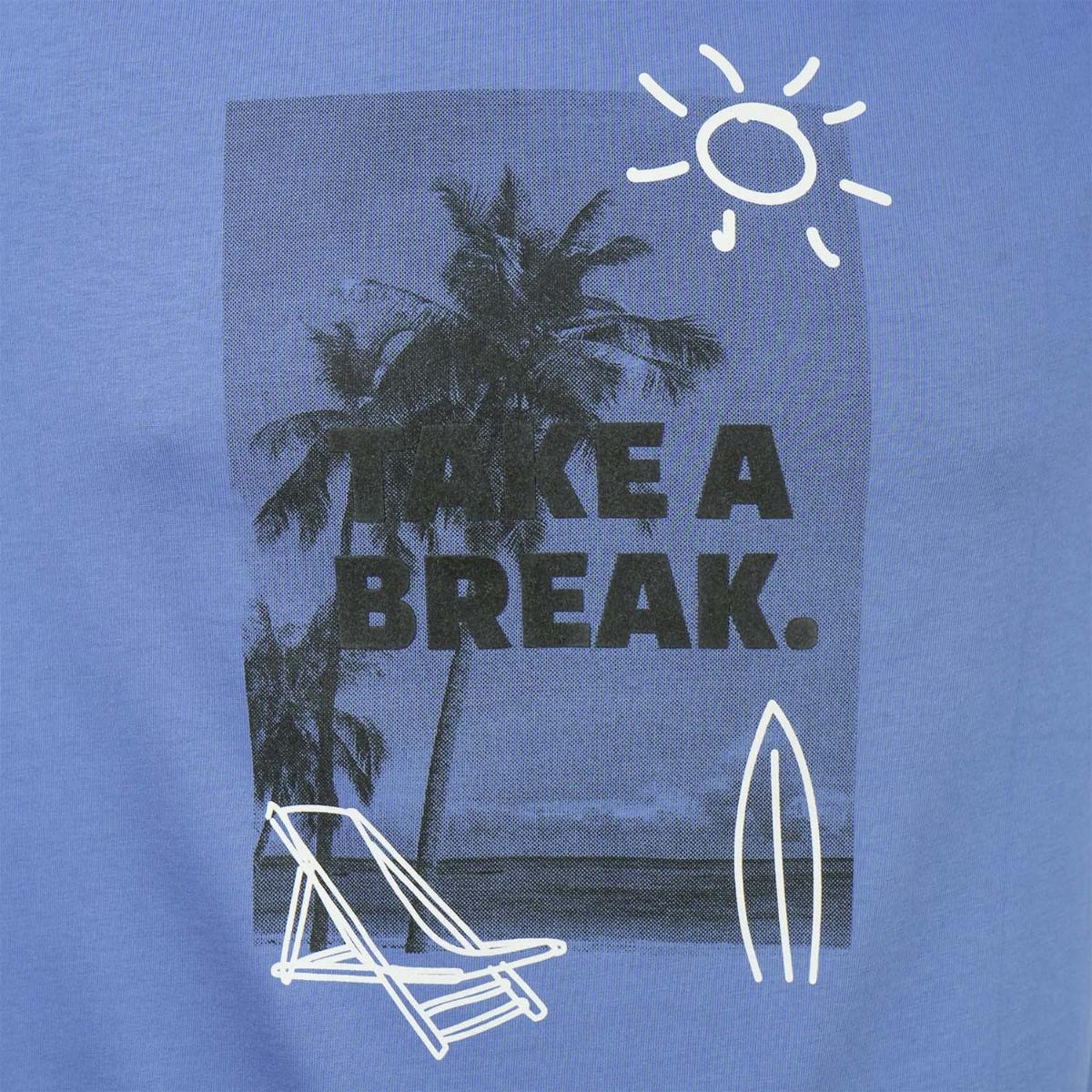 تي شيرت رجالي من القطن الجيرسي المطبوع