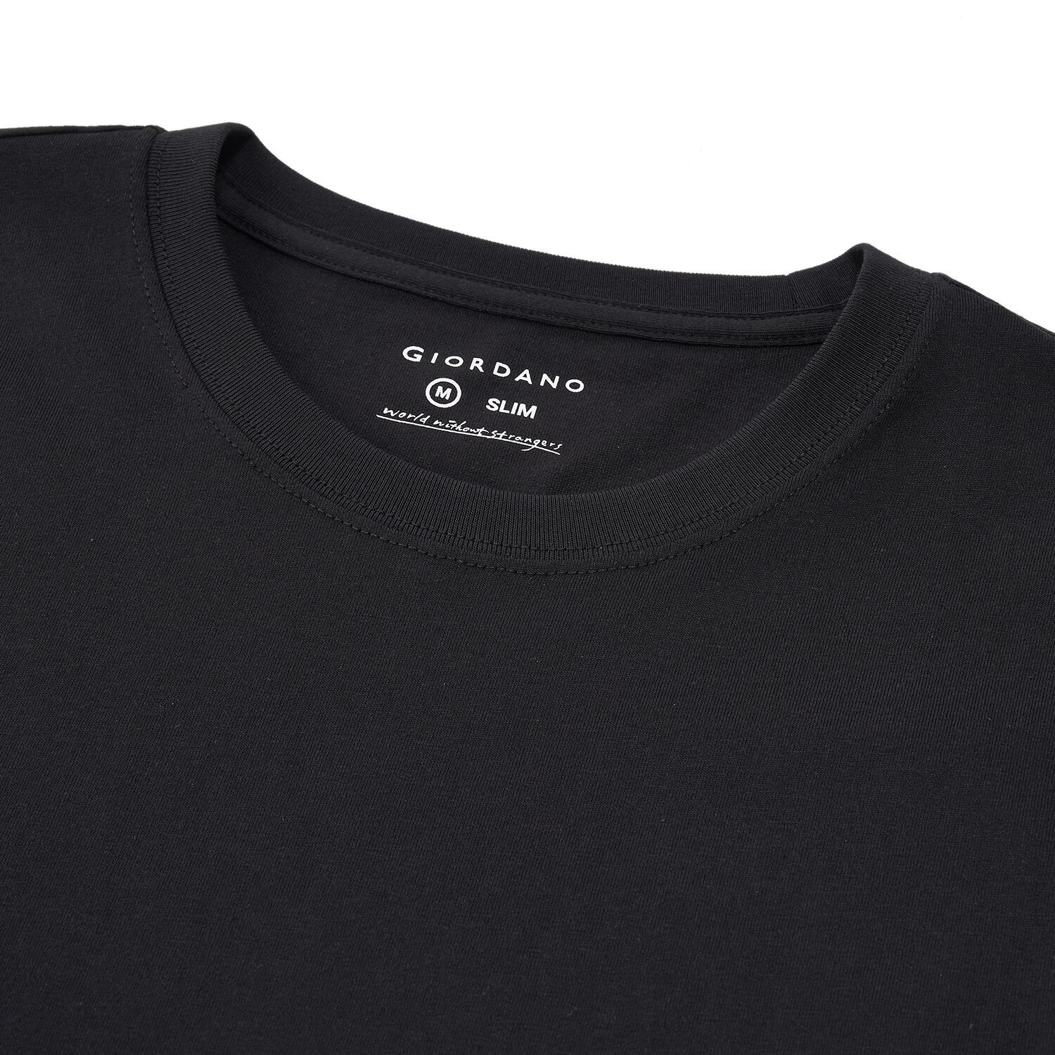 تي شيرت رجالي من القطن بقصة ضيقة ومطبوع عليه رسالة