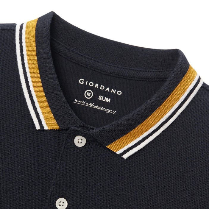 Men's Classic Slim Fit Polo with Signature Embroidery