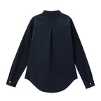 Women’S Slim Fit Cotton Oxford Shirt – Acute Collar With Embroidery