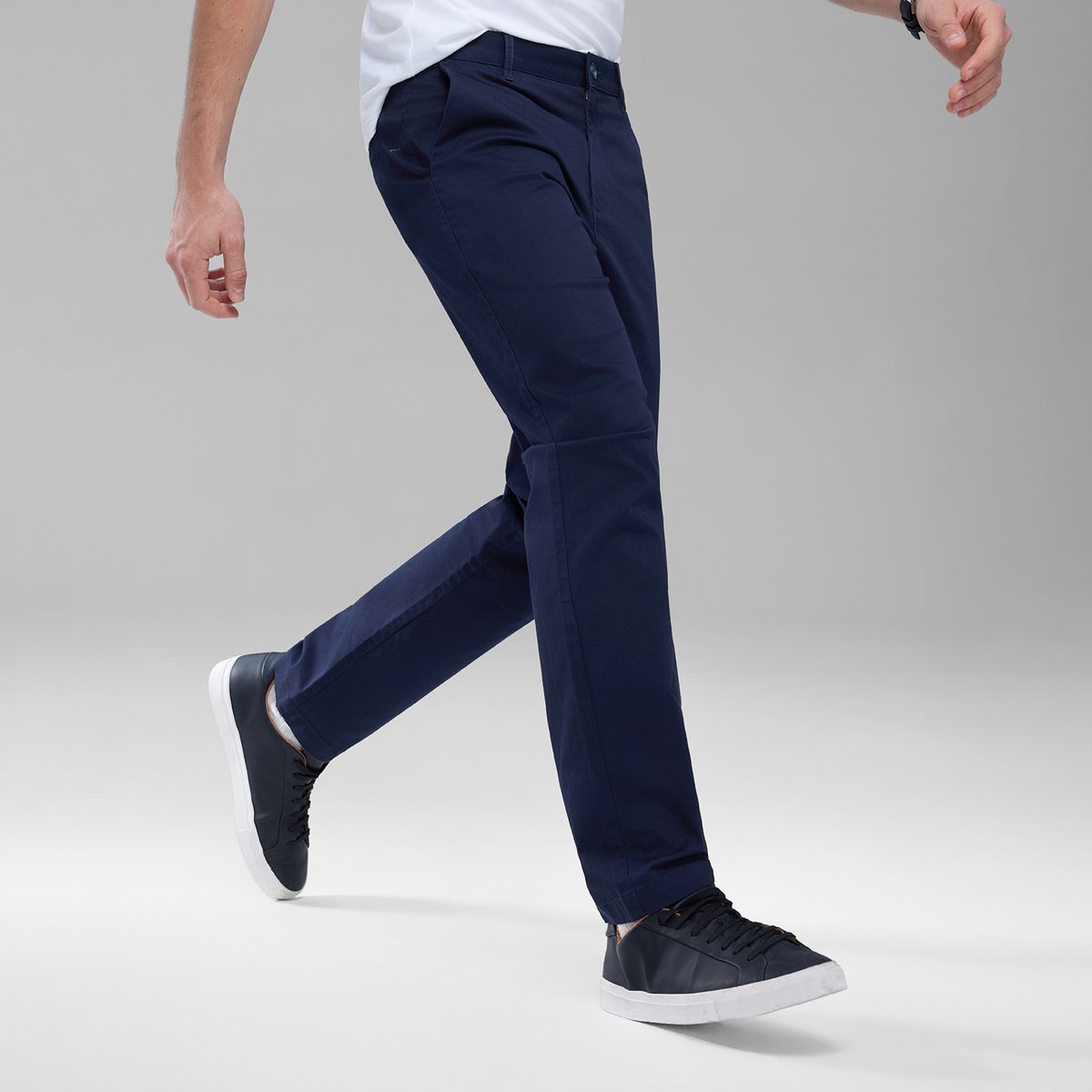Men’s Slim Taper Stretch Cotton Khaki Pants