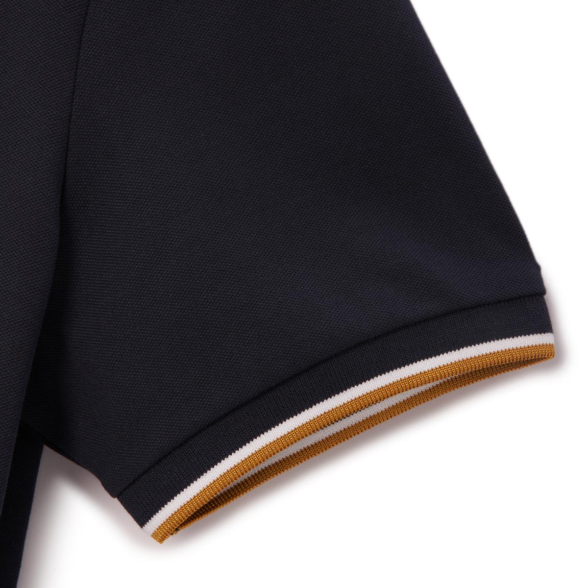 Men's Cotton Lycra Pique Polo - Slim Fit, Eagle Embroidery