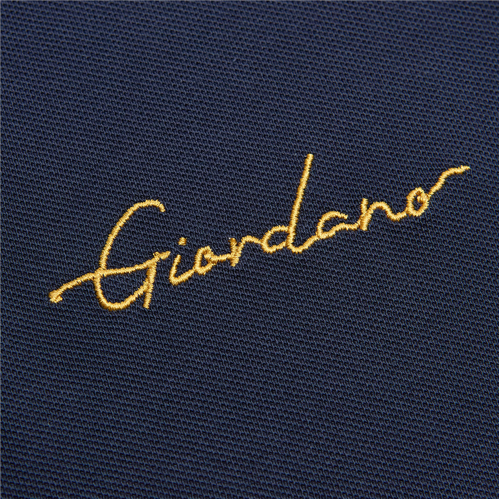 Men’S Slim Pique Polo With Contrast Collar & Signature Embroidery