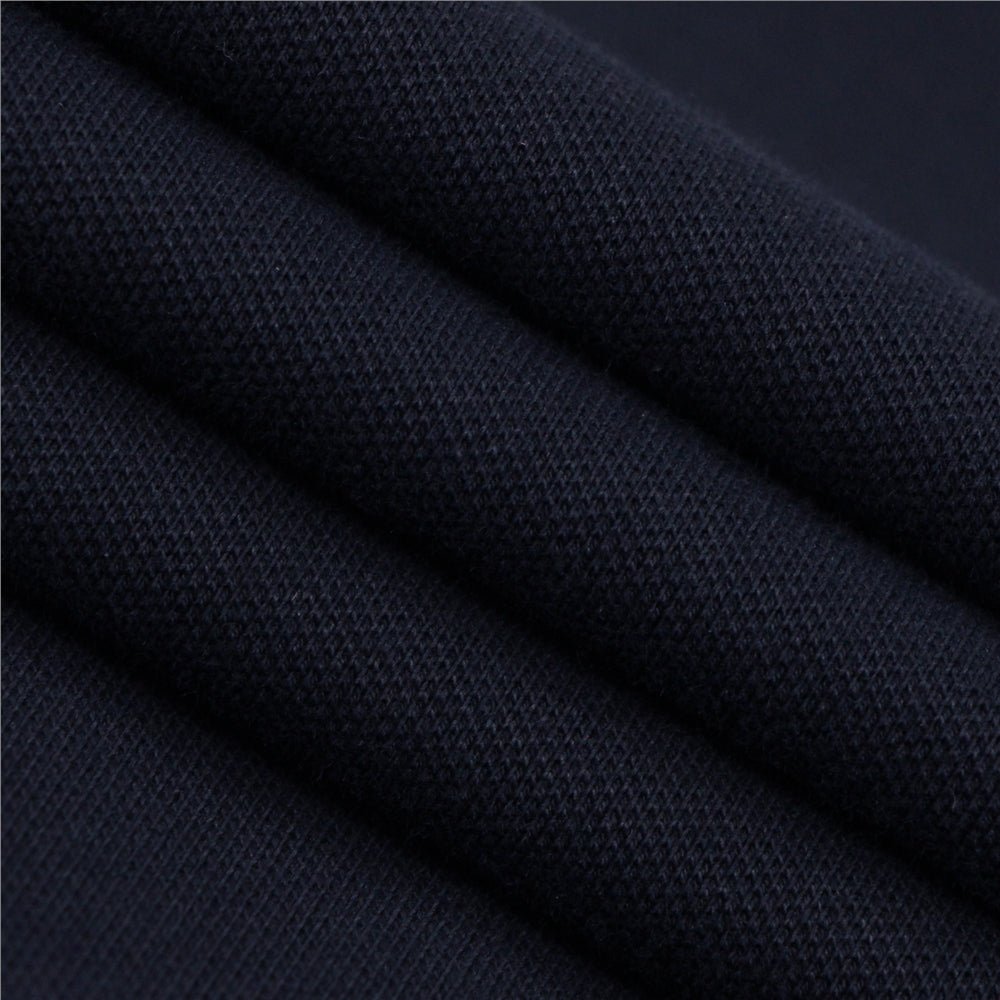 Men’s Slim Solid Pique Cotton Lycra Polo with Flat Knit Collar & Soft Finish