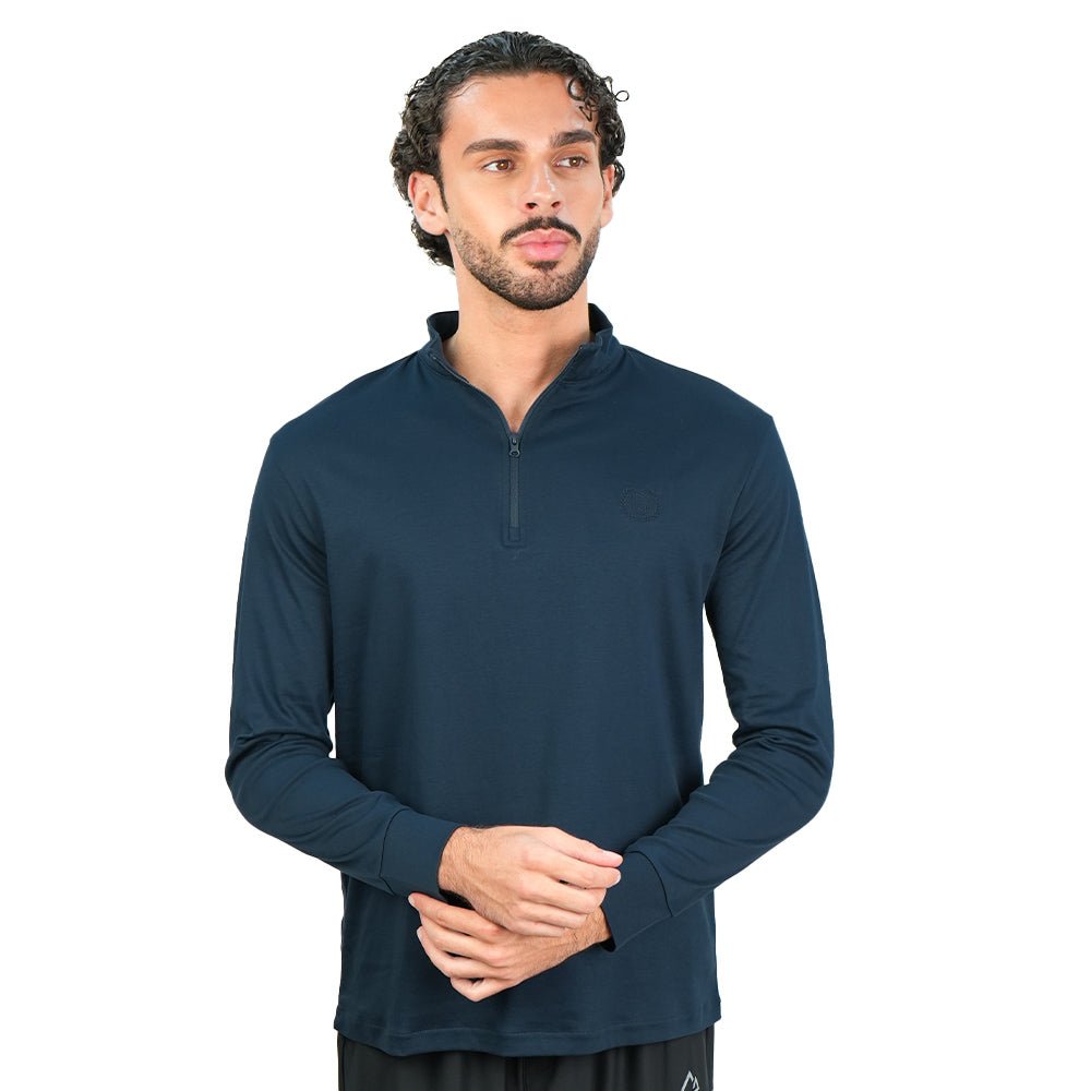 Men's Regular Liquid Touch Half-Zip Tee