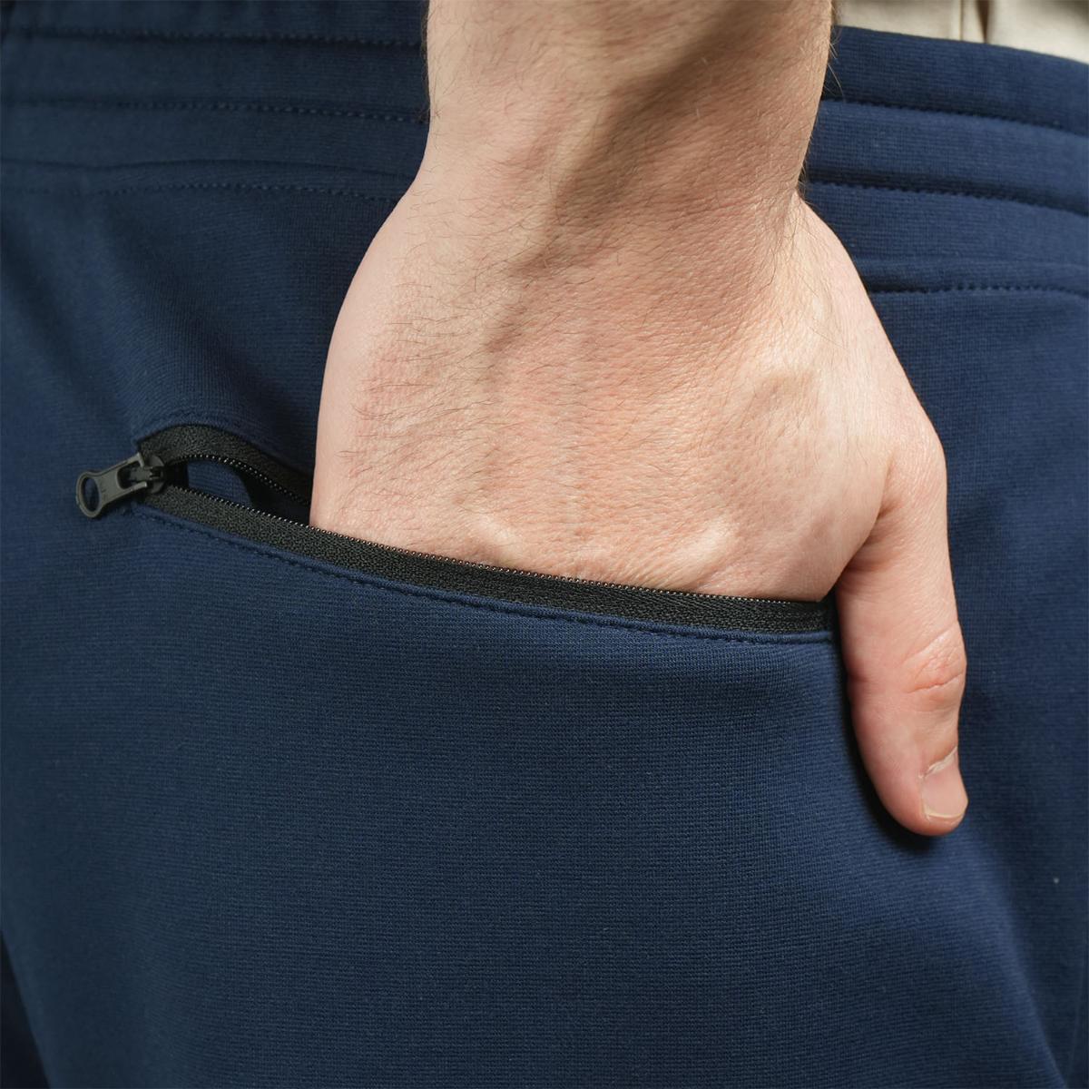 Men's Joggers Cotton/Polyester/Spandex Interlock Slim Tpril Pocket Jogger