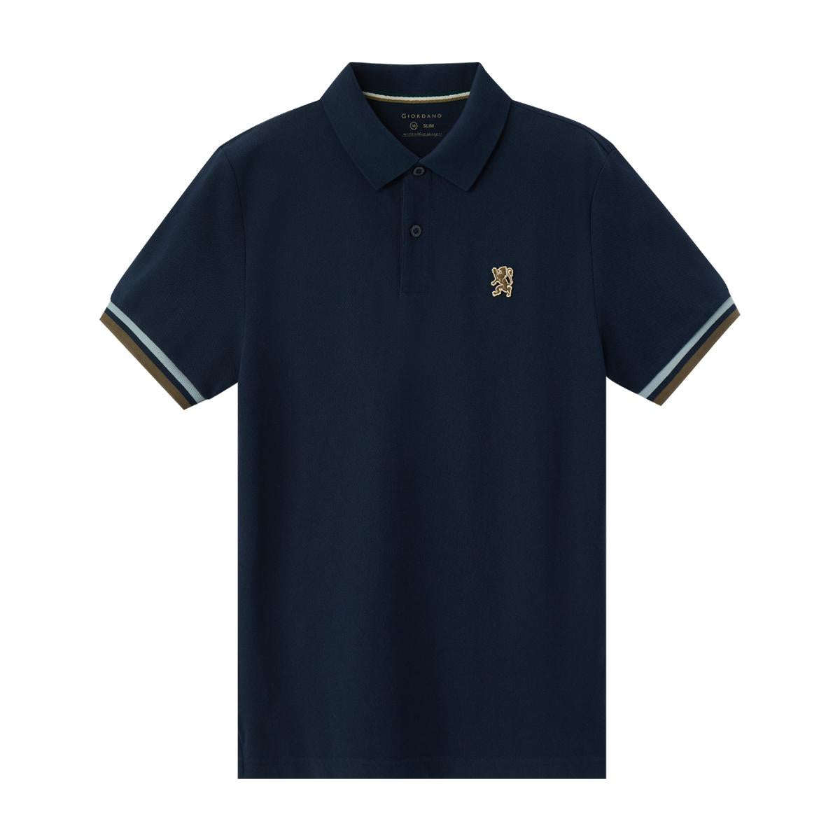 Men's Performance Polo: Classic Piqué, Tipped Collar, Embroidered Detail