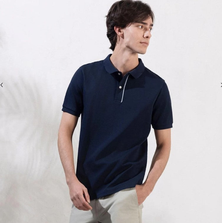 Men's Slim Fit Solid Pique Polo
