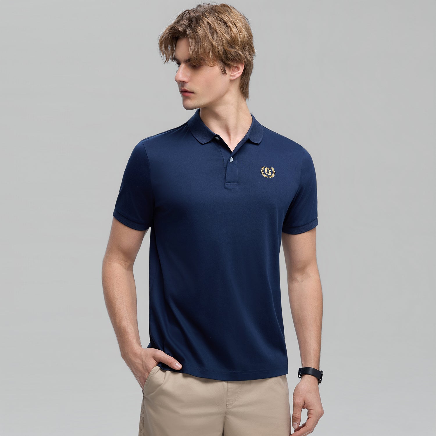 Men’s Liquid Touch Slim Fit Cotton Interlock Polo