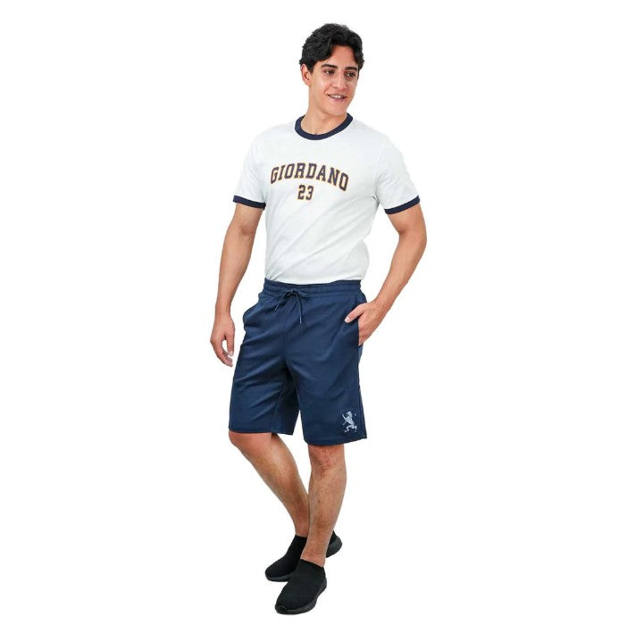 Men's Shorts Polyester/Cotton Interlock Mid Rise Regular elastic Wist