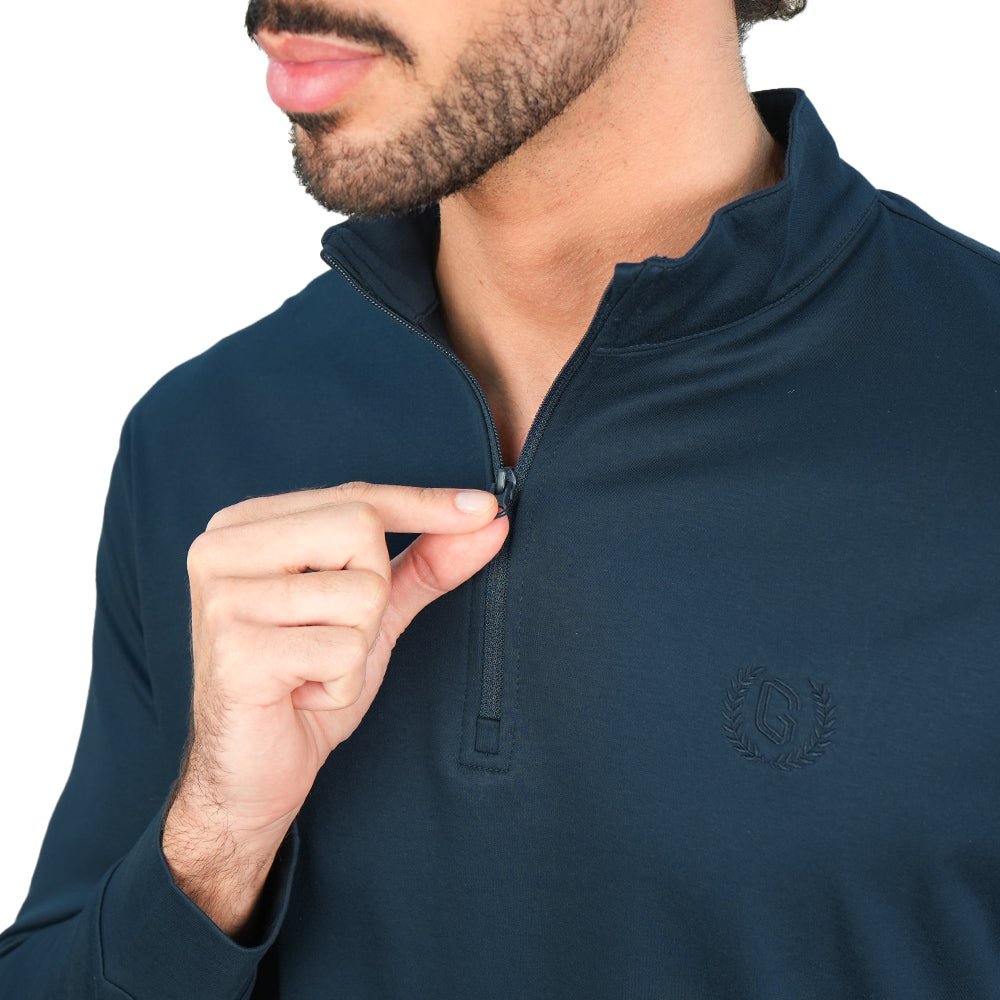 Men's Regular Liquid Touch Half-Zip Tee
