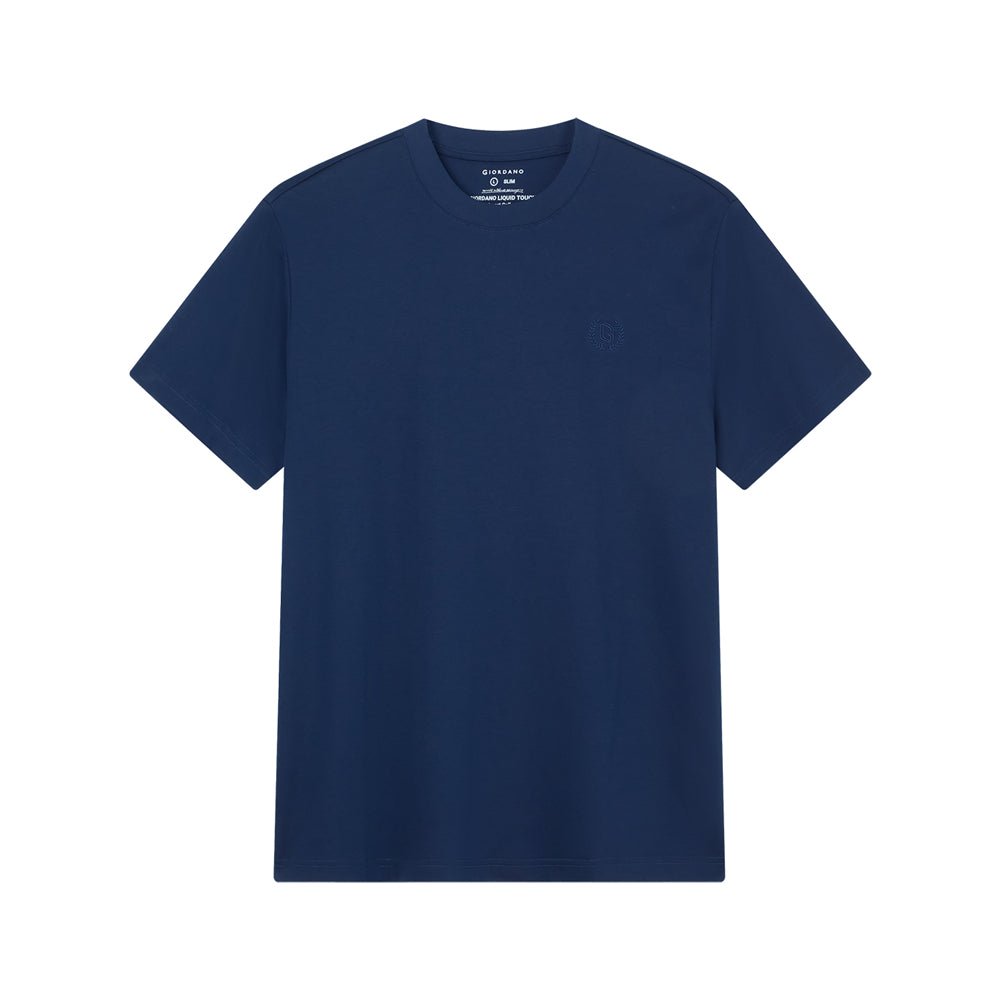 Men's Slim Fit Liquid Touch Cotton Crew Neck Tee