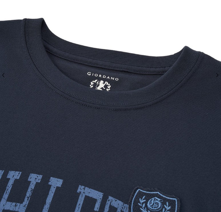 Men’S Relaxed Fit Cotton Jersey Crew Neck Print Tee