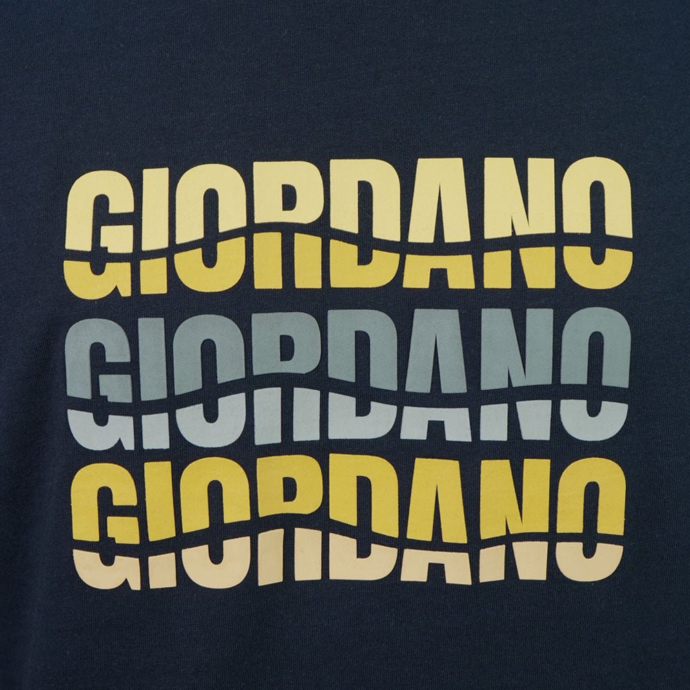 Men Slim Branding Logo Graphic Cotton Tee