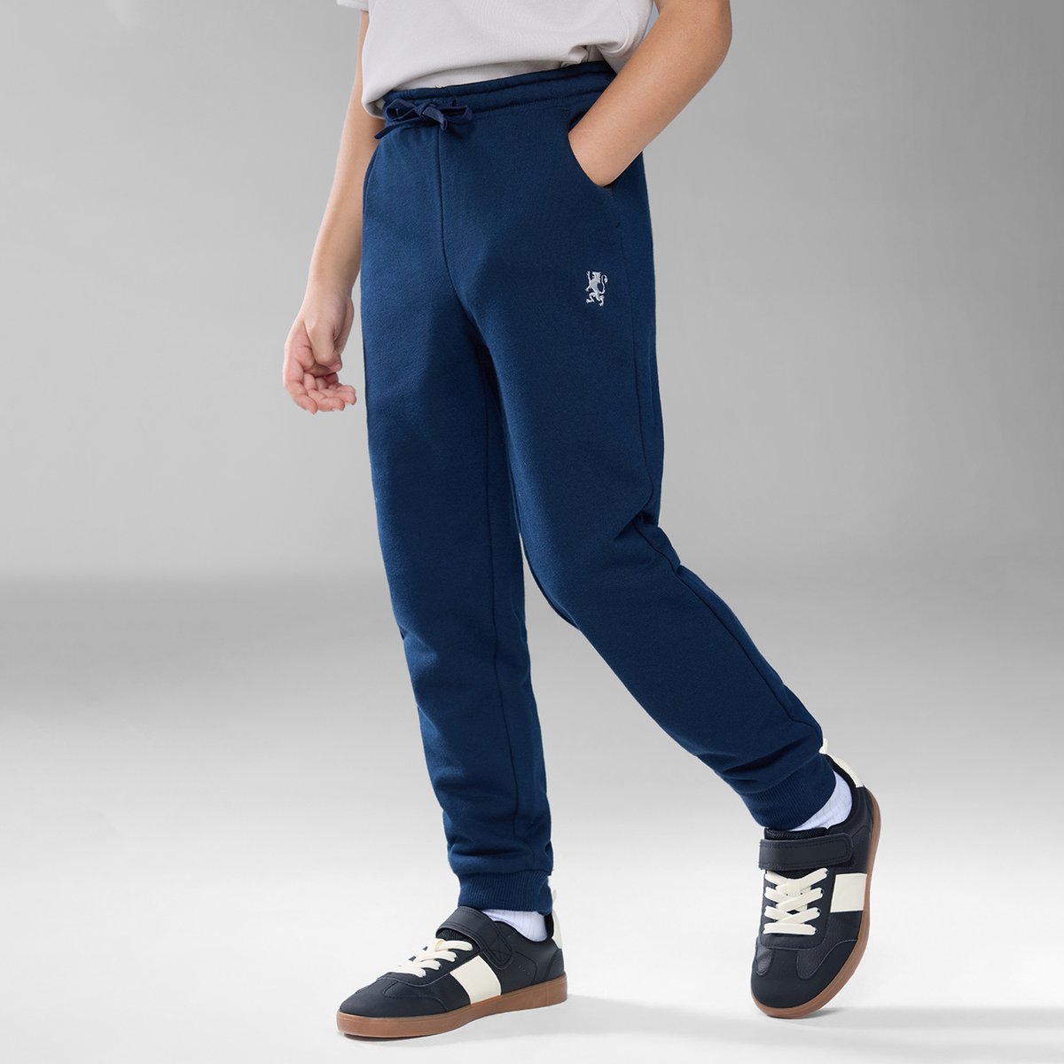 Junior's Tapered Fit French Terry Jogger with Elastic Waist