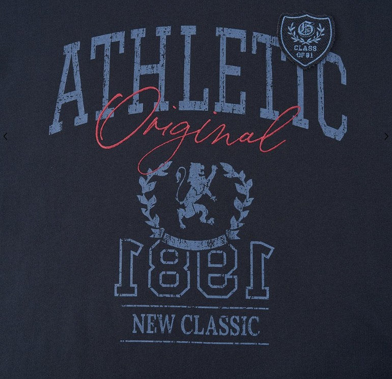 Men’S Relaxed Fit Cotton Jersey Crew Neck Print Tee