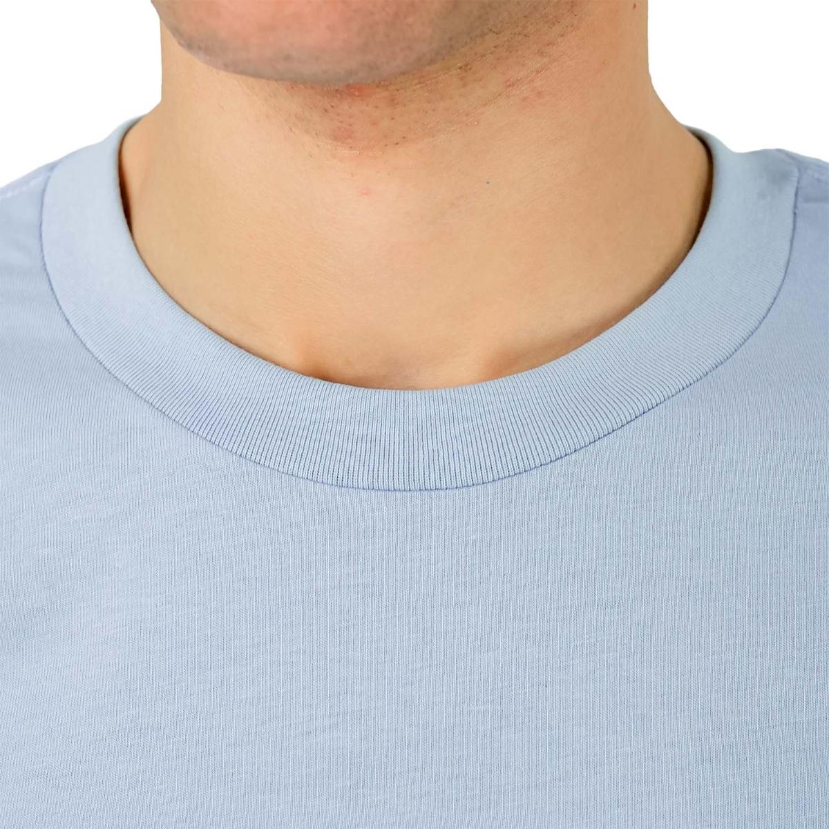 تي شيرت رجالي مطبوع عليه عبارة "عالم بلا غرباء" - قصة ضيقة، رقبة دائرية، قطن