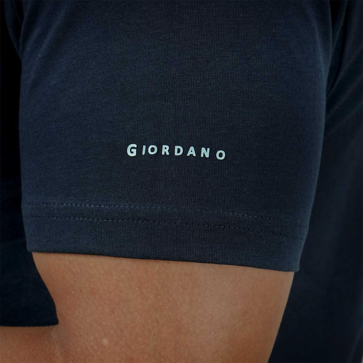 Men's Giordano Cotton Crewneck Slim Fit Tee - Short Sleeve