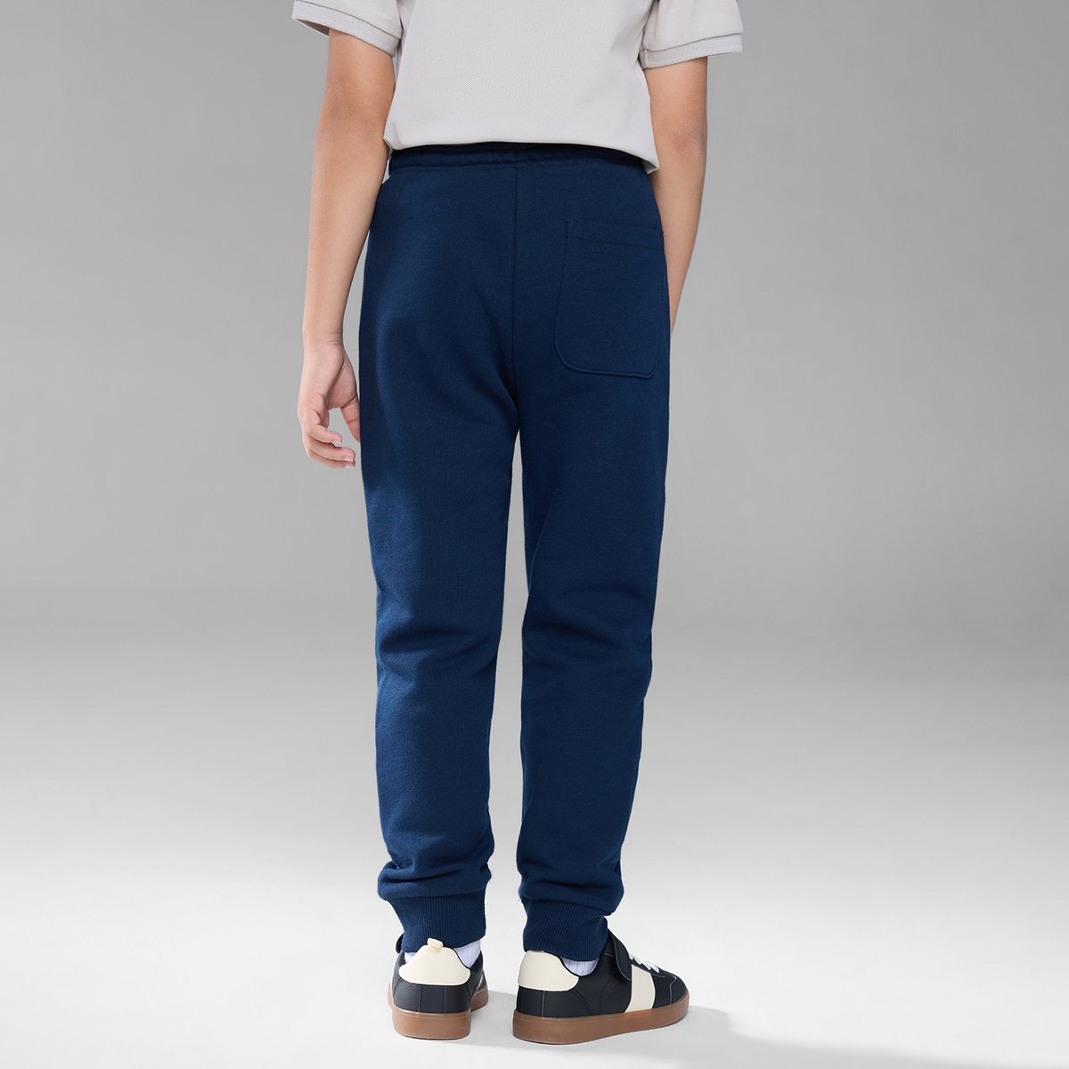 Junior's Tapered Fit French Terry Jogger with Elastic Waist