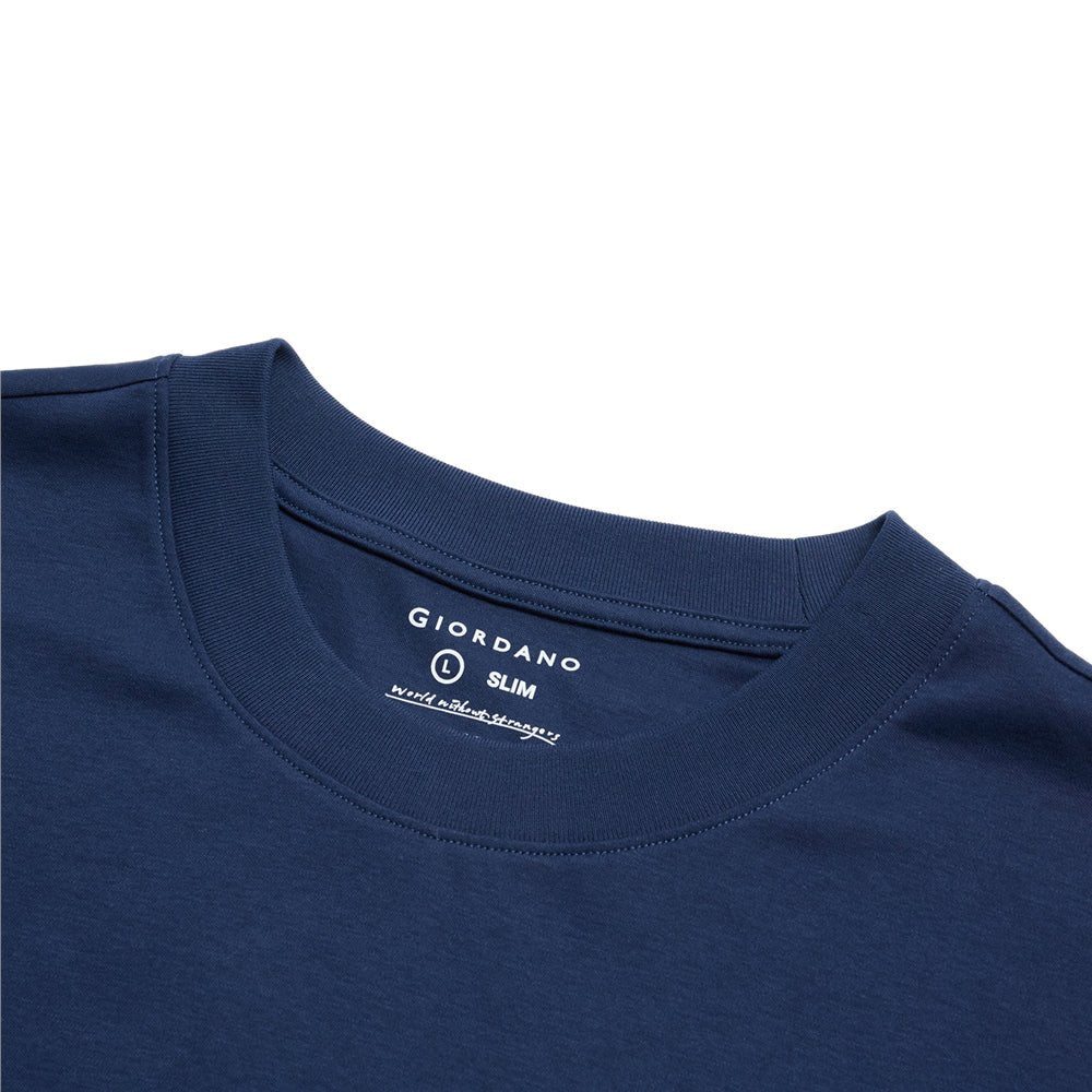 Men's Slim Fit Liquid Touch Cotton Crew Neck Tee
