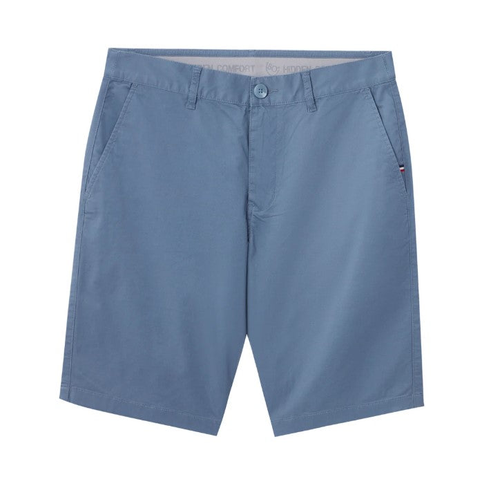 Man's Shorts Cotton/Spindex Twill Low Rise Slim Triple Bermuda