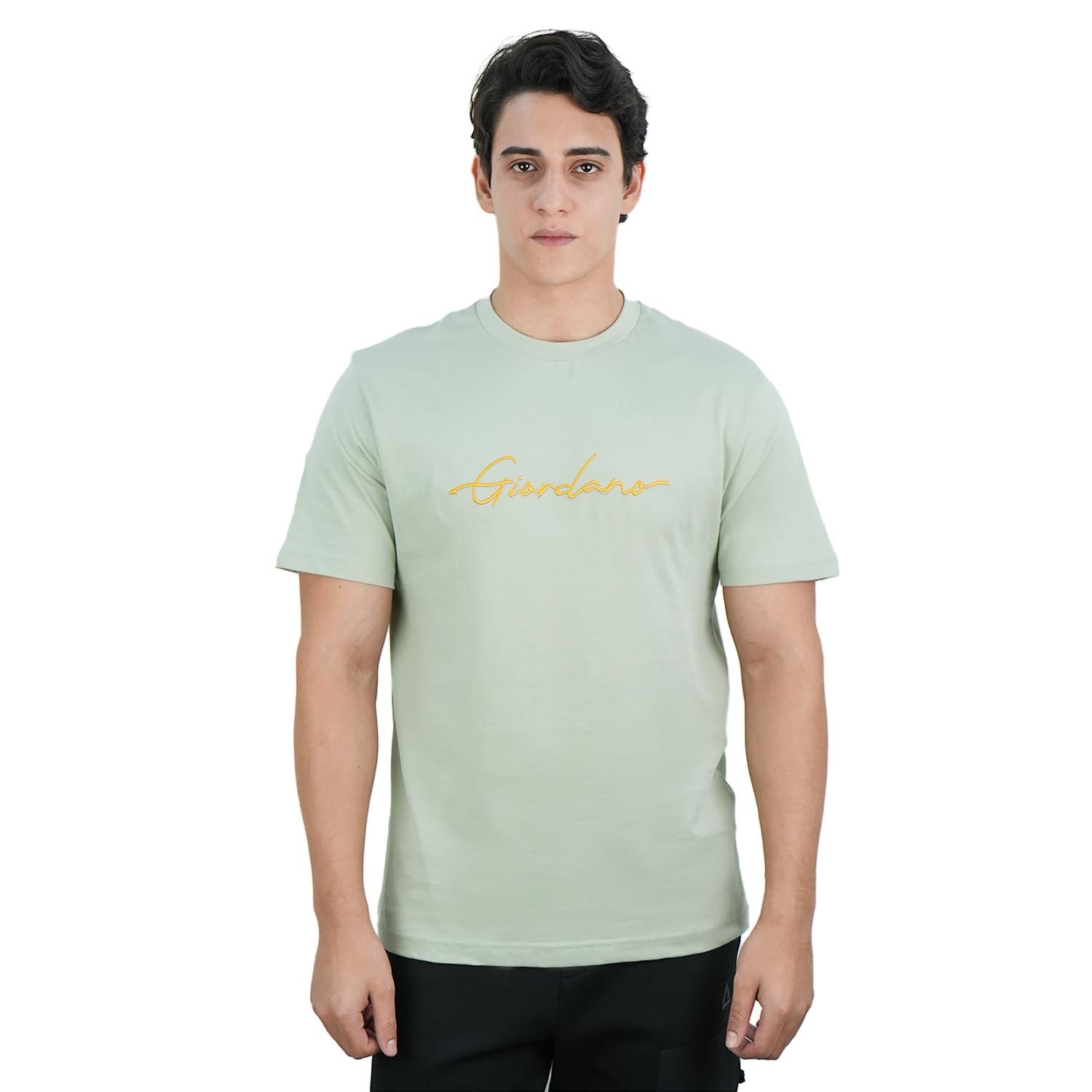 Men's Slim Fit Cotton Signature Print Tee