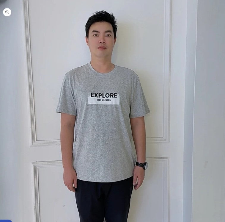 تي شيرت رجالي من القطن الجيرسي المطبوع