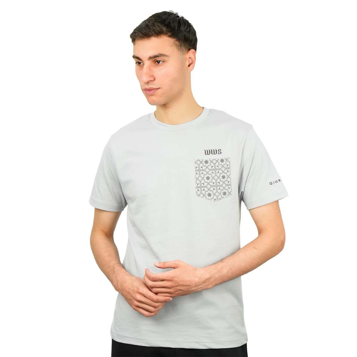 Men's World Without Strangers Print Tee - Slim Fit, Crew Neck, Cotton