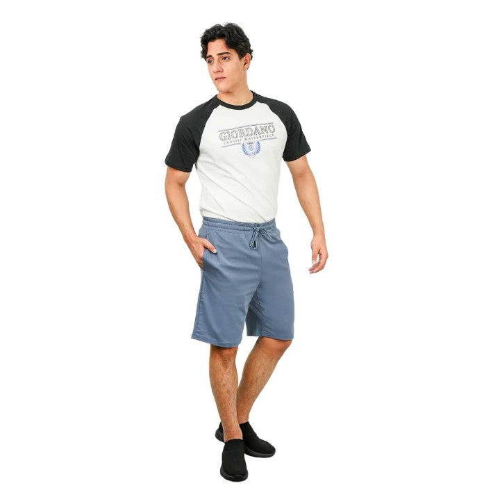 Men's Shorts Polyester/Cotton Interlock Mid Rise Regular elastic Wist