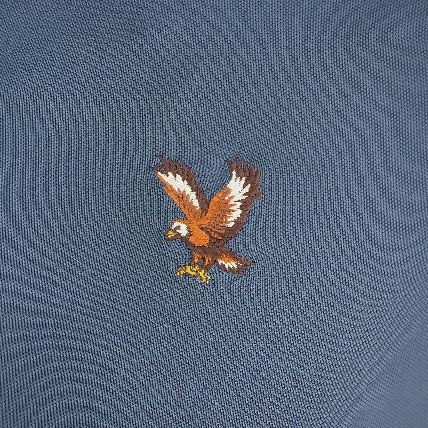 Men's Cotton Lycra Pique Polo - Slim Fit, Eagle Embroidery