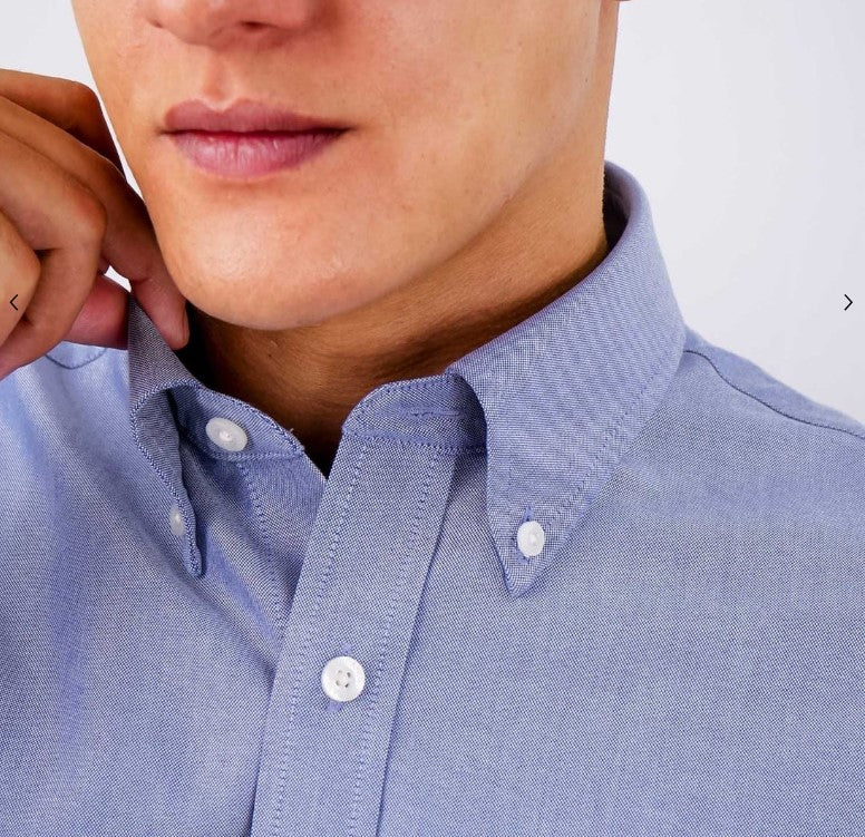 Men's Wrinkle-Free Short Sleeve Cotton Oxford Shirt