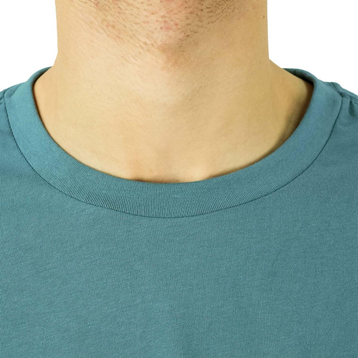 تي شيرت رجالي مطبوع عليه عبارة "عالم بلا غرباء" - قصة ضيقة، رقبة دائرية، قطن