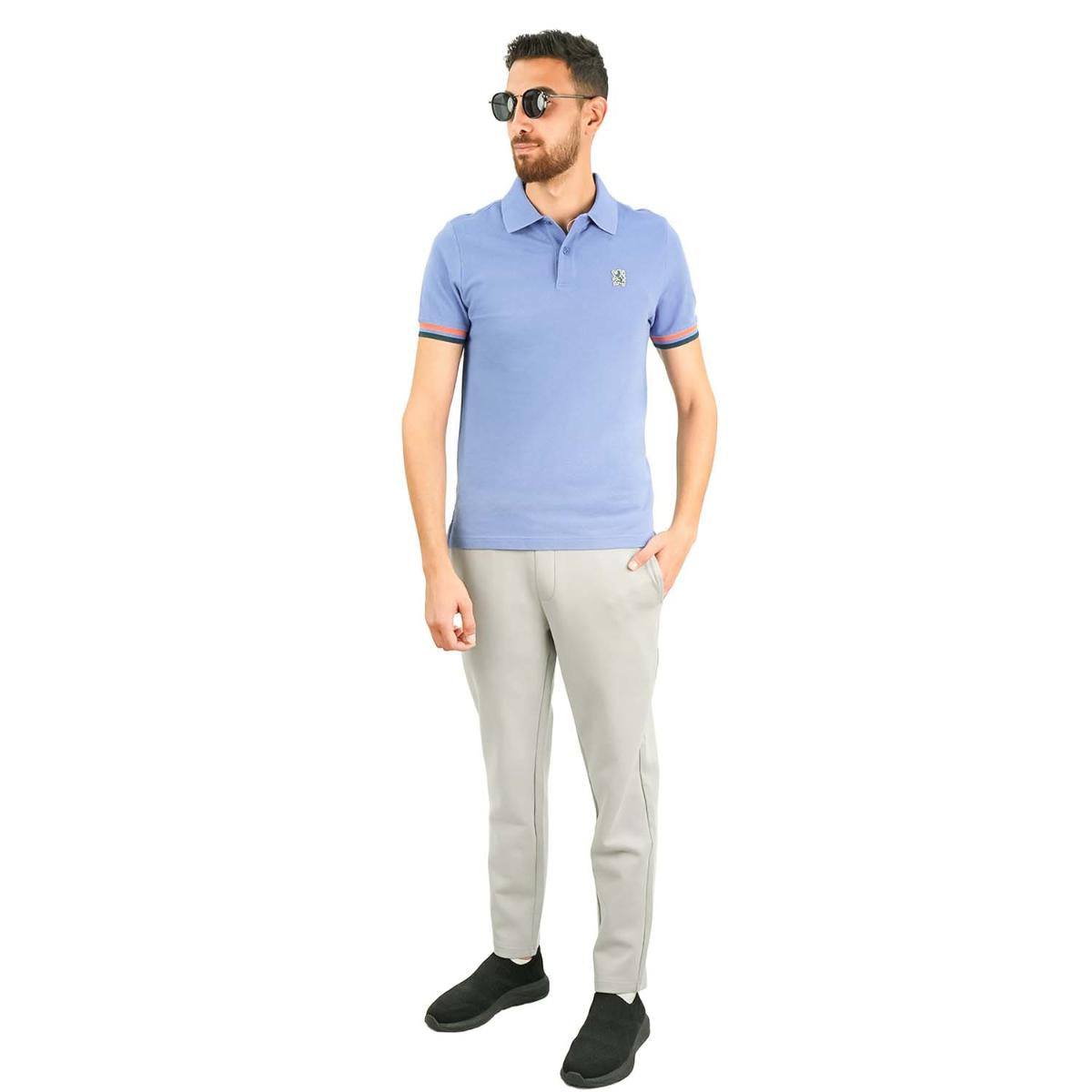 Men's Performance Polo: Classic Piqué, Tipped Collar, Embroidered Detail